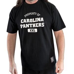 Mens Vintage Reebok NFL Classic Property Of Carolina Panthers T-Shirt